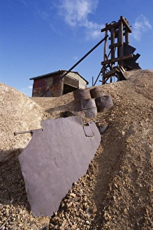 Equipment Prints: Abandoned gold mine, Kalgoorlie, Western Australia, Australia, Pacific