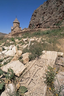Church Yard Prints: Abandoned graves, Armenia, Central Asia, Asia