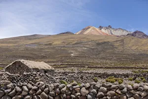 Bolivia Prints: Abandoned village near Coqueza, a small town near the Thunupa Volcano, Salar de Uyuni