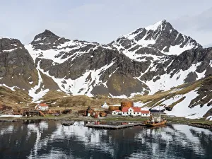 Grytviken Prints: The abandoned whaling station at Grytviken, now cleaned and refurbished for tourism