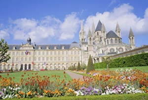 Walk Way Prints: Abbaye aux Hommes, Caen, Calvados, Basse Normandie (Normandy), France, Europe
