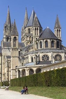 Normandie Prints: Abbaye-aux-Hommes, Caen, Normandy, France, Europe