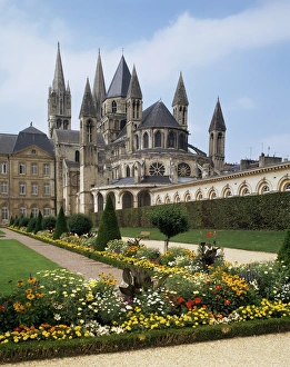 Caen Prints: Abbaye aux Hommes, St. Stephens church, Caen, Basse Normandie (Normandy)