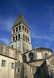 Bourgogne Prints: Abbaye St. Philibert, Tournus, Bourgogne, France, Europe