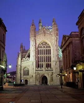Avon Collection: The Abbey, Bath, UNESCO World Heritage Site, Avon, England, United Kingdom, Europe