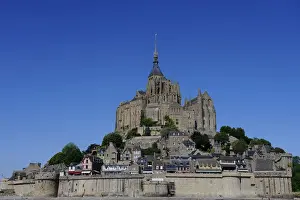 Normandie Prints: Abbey of Mont Saint-Michel, UNESCO World Heritage Site, Normandy, France, Europe