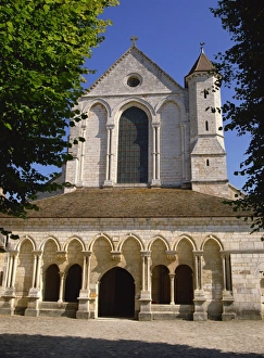 Bourgogne Prints: The Abbey of Pontigny, near Chablis, Burgundy, France, Europe