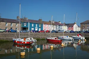 Waterfronts Prints: Aberaeron, Ceredigion, Wales, United Kingdom, Europe