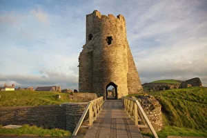 Traditionally Welsh Prints: Aberystwyth Castle, Ceredigion, West Wales, United Kingdom, Europe