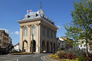 Flag Prints: Abingdon County Hall, Abingdon-on-Thames, Oxfordshire, England, United Kingdom, Europe