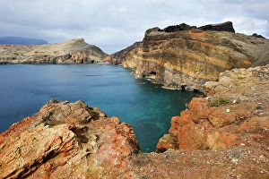 Azure Prints: Abra Bay, Sao Lourenco peninsula, Madeira island, Atlantic Ocean, Portugal