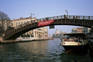 Accademia Bridge Prints: Accademia Bridge and vaporetti