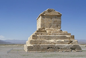 Persia Prints: Achaemenian tomb of Cyrus II