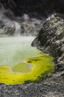 Bay Of Plenty Prints: Acid Crater Lake, White Island Volcano