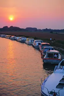 Channel Prints: Acle, Norfolk Broads, Norfolk, England, UK, Europe