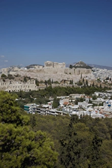 Images Dated 16th September 2008: Acropolis on the skyline, Athens, Greece, Europe