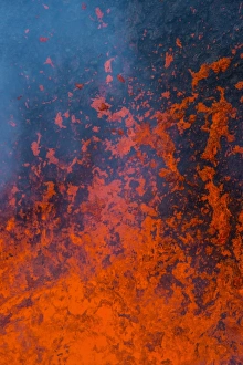 Active lava eruption on the Tolbachik volcano, Kamchatka, Russia, Eurasia