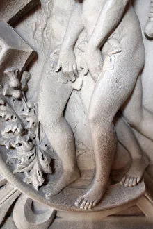 Chapels Prints: Adam and Eve, Sainte-Chapelle, Paris, France, Europe