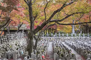 Traditionally Japanese Prints: Adashino Nenbutsu-Ji Temple, dedicated to the souls who have died without families