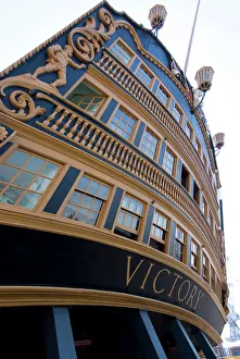 Ships Prints: Admiral Nelsons ship, HMS Victory