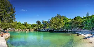 Time Prints: Admiralty House Park beach, Pembroke Parish, Bermuda, Atlantic, Central America