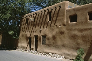 Adobe Prints: Adobe house in Barrio de Amalco