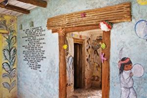 Images Dated 24th February 2009: Adobe Mission interior, De Grazia Gallery in the Sun, Tucson, Arizona, United States of America