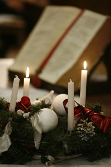 Wreath Prints: Advent candles, Paris, France, Europe