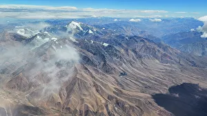High Altitude Prints: Aerial of the Andes mountains, Chile, South America