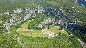 Natural Wonder Prints: Aerial of the Ardeche Gorge (Gorges de l'Ardeche)