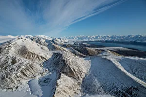 Geological Features Prints: Aerial of Axel Heiberg island, Nunavut, Canadian Arctic, Canada, North America