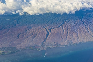 Big Island Prints: Aerial of Big Island, Hawaii, United States of America, Pacific