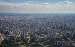 Urban Sprawl Prints: Aerial of Buenos Aires, Argentina, South America