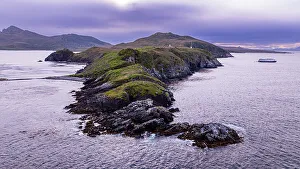 Vessel Prints: Aerial of Cape Horn, southern most point in South America