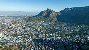 Kapstadt Prints: Aerial of Cape Town, South Africa, Africa