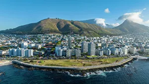 Aerial of Cape Town, South Africa, Africa