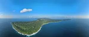 Xmas Prints: Aerial of Christmas Island, Australian Indian Ocean Territory, Australia, Indian Ocean