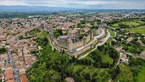 Amazing Prints: Aerial of the Cite de Carcassonne citadel