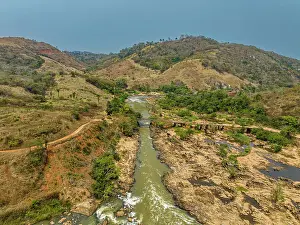 Angola Prints: Aerial of Cuvo River (Rio Keve)