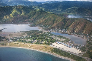 Dili Prints: Aerial of Dili, East Timor, Southeast Asia, Asia