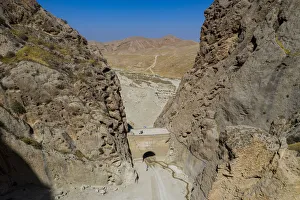 Drone Shot Prints: Aerial by drone of Charkent gate, Chimtal district, Mazar-E-Sharif, Afghanistan, Asia