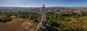 Hilltop Prints: Aerial elevated panoramic view of St