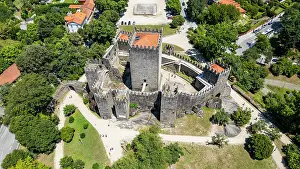 Heritage Tourism Prints: Aerial of the Guimaraes Castle