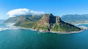 Hout Bay Prints: Aerial of Hout Bay, Cape Town, Cape Peninsula, South Africa, Africa