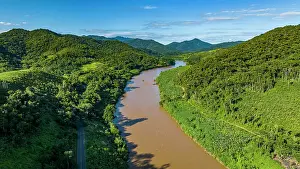 State Park Prints: Aerial of the Iguape River, Atlantic Forest South-East Reserves