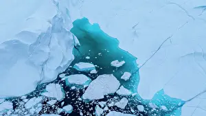 Blue Water Prints: Aerial of the Ilulissat Icefjord