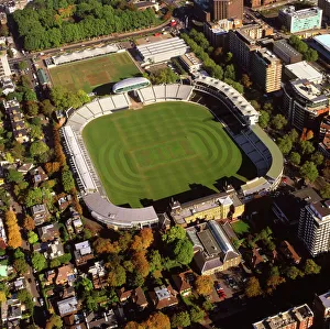 Sport Prints: Aerial image of Lords Cricket Ground, St. Johns Wood, London