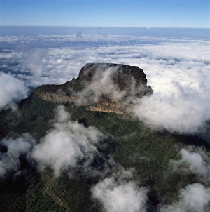 Aerial image of Tramentepui, Eastern chain of tepuis, Estado Bolivar, Venezuela
