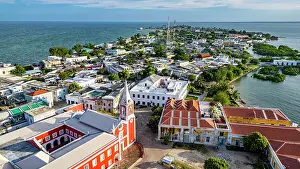 Zanzibar Prints: Aerial of the Island of Mozambique, UNESCO World Heritage Site, Mozambique, Africa