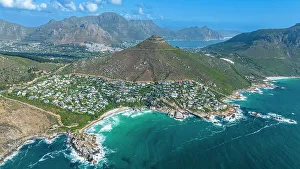 Aerial of Llandudno, Cape Town, Cape Peninsula, South Africa, Africa